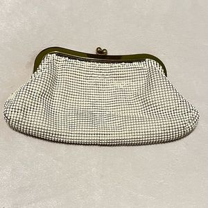 Whiting & Davis vintage beaded mesh clutch bag
